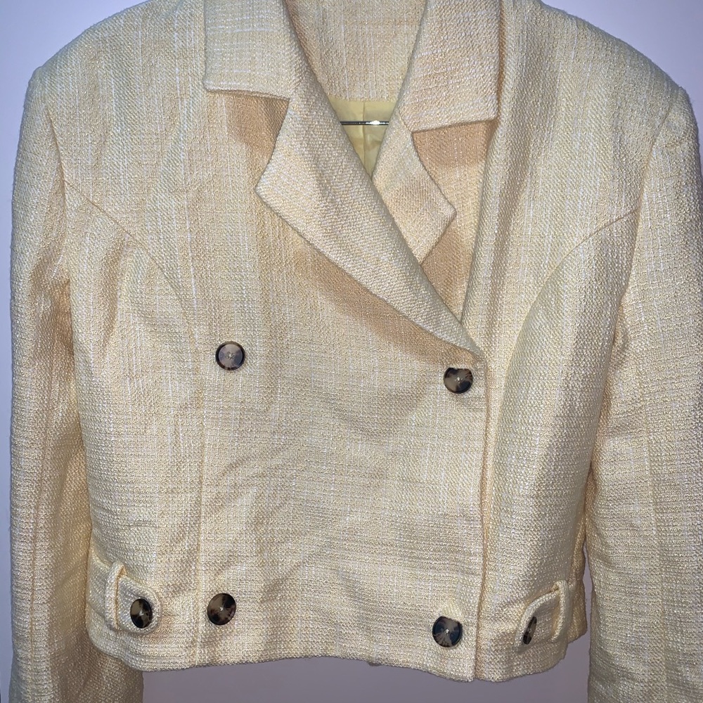 Yellow Tweed Jacket - Picture 2 of 5